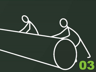 Move turf roll to field